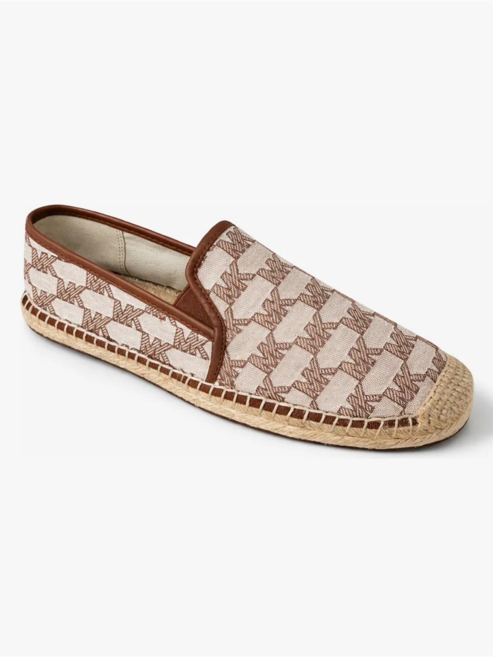 Michael Kors Hastings Logo fabric Jacquard Slip-On Espadrilles flats 7